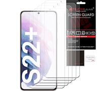 TECHGEAR Protections d'écran [Pack de 5] Compatible avec Samsung Galaxy S22 Plus / S22+ 5G, Clair LCD Housse de protection d'écran