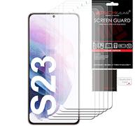 TECHGEAR Protections d'écran [Pack de 5] Compatible avec Samsung Galaxy S23 5G, Clair LCD Housse de Protection d'écran
