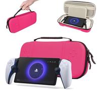 TECHGEAR PS Portal Case, Hard Protective Carry Travel & Storage Case Cover Compatible with Sony Playstation Portal Remote Player & Accessories [Pink]