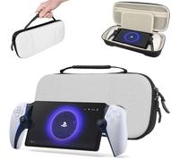TECHGEAR PS Portal Case, Hard Protective Carry Travel & Storage Case Cover Compatible with Sony Playstation Portal Remote Player & Accessories [Black / White]