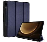 TECHGEAR Smart Case pour Samsung Galaxy Tab S9 FE Plus (S9 FE+) 12,4 2023 (SM-X610 / SM-X616) Étui Intelligent Fin en Cuir PU avec Protection des Coins [réveil/Veille Automatique] Support en TPU So