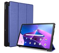TECHGEAR Smart Coque Compatible avec Lenovo Tab M10 Plus 3e Génération 2022 (10,6 Pouces) TB125 / TB128 - Coque Smart Stand Trois-Pli avec Protection d'Angles [Auto Réveil/Sommeil] - Bleu