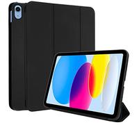 TECHGEAR Smart Coque pour iPad 11 2025 (A16, 11 Pouces) iPad 10 2022 (10,9 Pouces) [11e/10ème Génération], [réveil/Sommeil] Coque Smart Case Stand Trois-Pli avec Protection d'Angles - Noir