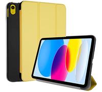 TECHGEAR Smart Coque pour iPad 11 2025 (A16, 11 Pouces) iPad 10 2022 (10,9 Pouces) [11e/10ème Génération], [réveil/Sommeil] Coque Smart Case Stand Trois-Pli avec Protection d'Angles - Jaune