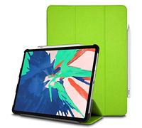 TECHGEAR Smart Coque pour iPad Pro 11 2018, [Compatible Pencil] Coque Smart Case Stand Trois-Pli avec Protection d'Angles [Auto Réveil/Sommeil] pour iPad Pro 11 Pouces 2018 Seulement - Vert