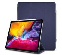 TECHGEAR Smart Coque pour iPad Pro 11 2020, [Compatible Apple Pencil] Coque Smart Case Stand Trois-Pli avec Protection d'Angles [Auto Réveil/Sommeil] pour iPad Pro 11 Pouces 2020 - Bleu