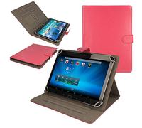 TECHGEAR® [Stellar (10) Étui Universel pour Tablettes Blaupunkt Endeavour 1010/1010 HD / 1010 QC - Housse de Protection avec Stand de Visualisation (Rose)