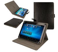 TECHGEAR® [Stellar (10) Étui Universel pour Tablettes Toshiba Encore 2 10 Pouces [WT10-A-102] - Housse de Protection avec Stand de Visualisation (Noir)