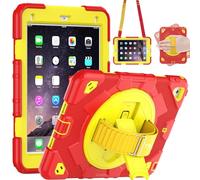 TECHGEAR SUPE Étui pour Apple iPad 9,7" 6e/5e génération (2018/2017) et iPad Air 2 9,7" et iPad Pro 9,7" Coque robuste et amusante pour enfants, garçons et filles avec support, étui à bandoulière