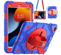 TECHGEAR SUPE Étui pour Apple iPad 9,7" pour enfants, robuste, robuste, avec support, bandoulière et bandoulière, école, voyage, divertissement à domicile