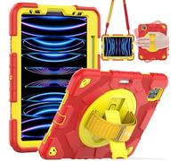 TECHGEAR SUPE Étui pour Apple iPad Air 10,9" 4e/5e génération (2022/2020) et iPad Pro 11" 4e/3e génération (2022/2021) Étui Robuste et Robuste pour Enfants garçons Filles, Support, Main et épaule Ét