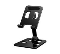 TECHGEAR Support de téléphone pliable, support de téléphone universel en aluminium pour voyage, compatible avec iPhone 14 Pro/13/12/11/SE, Oppo, Xiaomi, Samsung S23 S22 A53 A54 et plus de téléphones