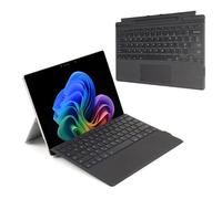 TECHGEAR Surface Pro Clavier pour Microsoft Surface Pro 11/10/9/8/X Clavier Bluetooth sans fil fin Rétroéclairage 7 couleurs Pavé tactile Multi-Touch de précision QWERTY