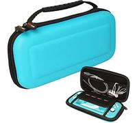 TECHGEAR Switch Lite Coque - Étui Housse de Protection, Pochette De Transport, Housse Rigide de Rangement Coque Compatible avec Nintendo Switch Lite, 8 Fentes pour Cartes de Jeu [Turquoise]