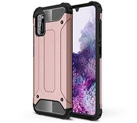 TECHGEAR [Tough Armoured Coque Galaxy A41, Armure Robuste Coque de Protection Antichoc Double Épaisseur [Fort Coque] Étui Compatible avec Samsung Galaxy A41 [Rose]
