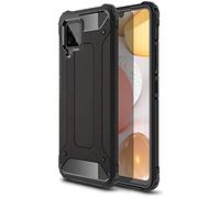 TECHGEAR [Tough Armoured Coque Galaxy A42 5G, Armure Robuste Coque de Protection Antichoc Double Épaisseur [Fort Coque] Étui Compatible avec Samsung Galaxy A42 5G [Noir]