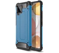 TECHGEAR [Tough Armoured Coque Galaxy A42 5G, Armure Robuste Coque de Protection Antichoc Double Épaisseur [Fort Coque] Étui Compatible avec Samsung Galaxy A42 5G [Bleu]