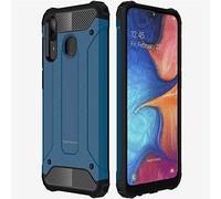 TECHGEAR [Tough Armoured Galaxy A20e Coque - Coque de Protection Antichoc Double Épaisseur [Fort Coque] Compatible avec Samsung Galaxy A20e - Bleu