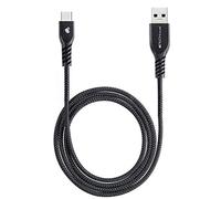 TECHGEAR USB C Câble Chargeur (1m) pour Appareils USB Type C Samsung Tab A8 10.5, Tab A7 Lite 2021, Tab A7 10.4, Tab S7 FE/Plus, Tab S8, Tab S6 Lite, tablette Lenovo Tab P11 Plus, M10/Plus [Noir]