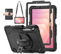 TECHGEAR UTILITY Coque pour Samsung Galaxy Tab S11 11" (SM-X730 / SM-X736) Coque résistante aux chocs avec porte-stylo S, support à 360°, dragonne rotative et bandoulière amovible