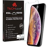 TECHGEAR Verre Trempé iPhone 11 Pro Max - Protecteur d'Écran en Verre Trempé [2.5D Bord Arrondi] [Dureté 9H] [Clair Crystal] [Anti Rayures] [Sans Bulles]