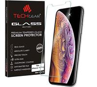 TECHGEAR Verre Trempé iPhone 11 Pro - Protecteur d'Écran en Verre Trempé [2.5D Bord Arrondi] [Dureté 9H] [Clair Crystal] [Anti Rayures] [Sans Bulles]
