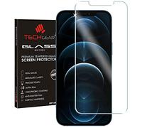 TECHGEAR Verre Trempé iPhone 12 Pro Max - Protecteur d'Écran en Verre Trempé [2.5D Bord Arrondi] [Dureté 9H] [Clair Crystal] [Anti Rayures] [Sans Bulles]