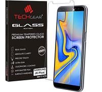 TECHGEAR Verre Trempé pour Galaxy J6 Plus, J6+ 2018, Protecteur d'Écran Original en Verre Trempé Compatible pour Samsung Galaxy J6+