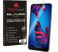 TECHGEAR VERRE Trempé pour Huawei P20, Protecteur d'Écran Original en Verre Trempé Compatible pour Huawei P20