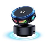 Techgoplus Phone Holder - 3-in-1 Magnetic Techgoplus Car Mount with Electric Vacuum Suction, 360° Rotatable Hands-Free Grip for All Smartphones, Shockproof Dash Windshield Mount (Black)