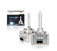 Techie Ampoule Xénon D1S Xenon HID 6000K Blanc Froid Lampe 12V 35W pour Voiture Phare Remplacement Kit, Qualité de l’Équipement d’Origine OEM