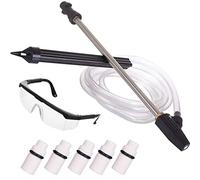 TECHKAR Kit de sablage pour KARCHER K2 K3 K4 K5 K6 K7, sableuse, 5 buses en céramique, tuyau, lunettes de protection.