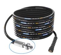 TECHKAR Tuyau de tuyau de rechange pour nettoyeur haute pression - Kärcher - 25 m 250 bar DN8 Profi M22 x 1,5 - Tuyau haute pression compatible avec Kärcher HD HDS - Connecteur de 11 mm