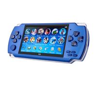 TechKidz, Console d'émulation portable 4.3 pouces avec lecteur audio/vidéo, bleu