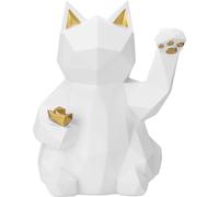 TechKidz, décoration intérieure Lucky Cat Version modernisée de Maneki-neko, Blanc