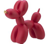 TechKidz, décoration intérieure modèle chien ballon en résine avec aspect Jeff Koons, rouge