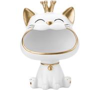 TechKidz, décoration intérieure modèle King Cat avec large sourire, blanc