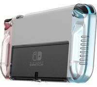 TechKidz, housse de protection pour Nintendo Switch OLED en TPU, transparente