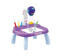 TechKidz, mini-bureau avec projecteur d'images - Art Project, Violet