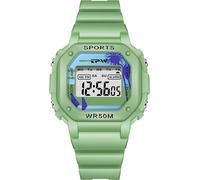 TechKidz, montre pour enfants étanche à affichage numérique modèle Timex, vert d'eau