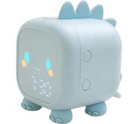 TechKidz, réveil animé avec rétroéclairage modèle Mon petit dino, bleu