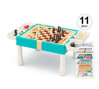 TechKidz, table multi-jeux magnétique avec 11 combinaisons, bleu