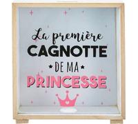 TechKidz, tirelire avec motif "Le premier bas de laine de ma princesse", Coloré