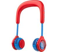 TechKidz, ventilateur de cou Pour enfants, modèle AirSpace, bleu / rouge