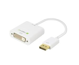Techly 0.15m DisplayPort 1.2 - DVI-D M/F 0,15 m Blanc