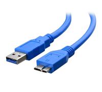 Techly 0.5m USB 3.0 A-Micro B M/M câble USB USB 3.2 Gen 1 (3.1 Gen 1) 0,5 m USB A Micro-USB B Bleu