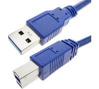 Techly 0.5m USB 3.0 AB M/M câble USB USB 3.2 Gen 1 (3.1 Gen 1) 0,5 m USB A USB B Bleu