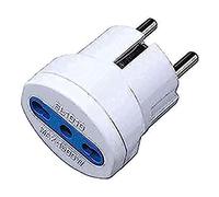 Techly 100129 Adaptateur fiche Schuko à Prise 10/16A Blanc Blanc