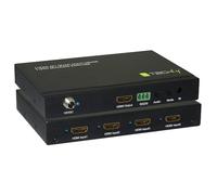 Techly 102260 Multiview HDMI 4x1 avec commutateur sans Couture