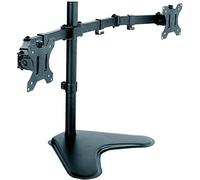 TECHLY 102871 Support de Bureau pour 2 écrans 13-32" avec Socle Noir